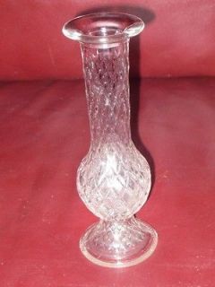 Vtg 1950 E O Brody Co Cleveland Ohio Diamond Glass Vase