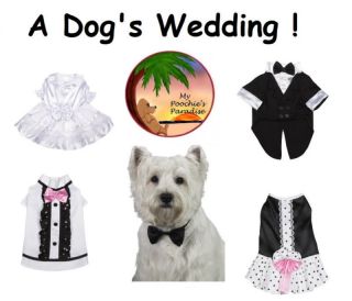 WEDDING APPAREL for DOGS!   High Quality Formal Wear! FREE SHIPPING in