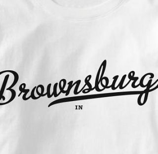 Brownsburg Indiana IN METRO WHITE Hometown S T Shirt XL