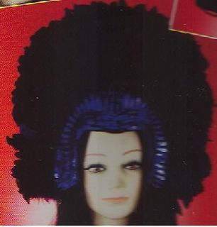 MARDI GRAS BLUE Sequin Feather Showgirl Headdress NEW