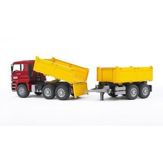 Bruder Toys MAN Construction Dump Truck Trailer TGA 02756 Toy