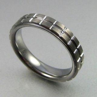 TUNGSTEN BRUSHED TYRE MENS RING WEDDING BAND SIZE 7 13