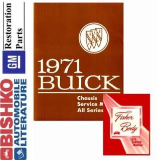1971 Buick GS Riviera Skylark Wagon Shop Service Repair Manual CD