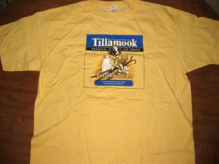 TILLAMOOK PREMIUM Ice Cream T shirt XL vanilla bean creamy TCCA Oregon