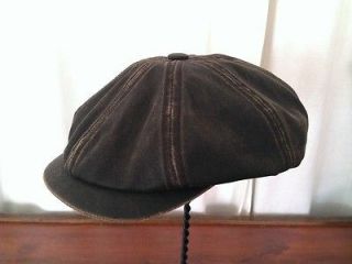NEW Stetson Vintage Style Brown Cotton Hatteras 8/4 Mens Hat Golf