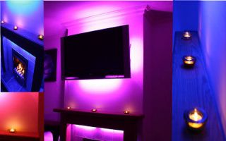 LED MOOD LIGHTING IDEAS TV BACK LIGHTS COLOUR CHANGING HOME THEATRE