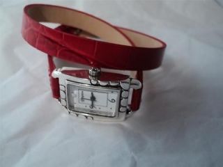 NEW brighton Petoskey double wrap wrist watch retail $95 red