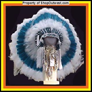 Native American Navajo 36 War Bonnet Headdress EVERGREEN FOREST