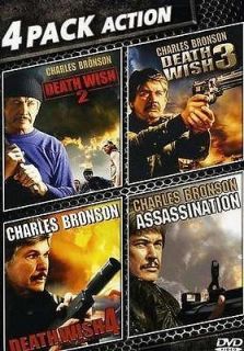 Wish 2 / 3 / 4 / Assassination (DVD 2 Disc Set) Charles Bronson NEW