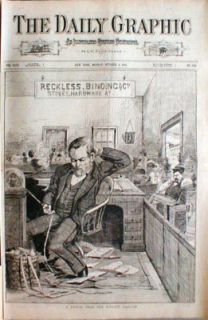 1882 Stock Ticker Wall Street Reckless Follett Failure