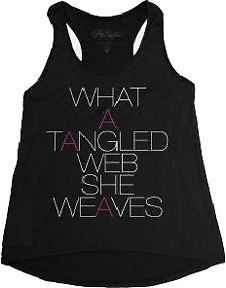 LICENSED PRETTY LITTLE LIARS WHAT A TANGLED WEB WEAVES GIRLS TANK TOP