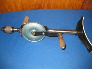 Antique Chest Brace Drill Press with wooden handles