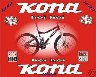 Kona 2010 Hei Hei Mountain Bike Frame Stickers