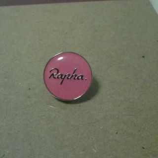 Brand New Rapha Cycling Pink Enamel Pin Badge With Silver Rapha Logo