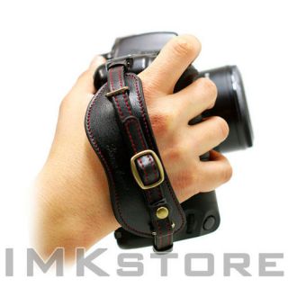 NEW HORUSBENNU SLR DSLR Camera Hand Grip Strap(Black/R) w/ Plate(for