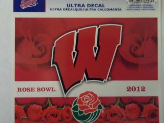 2012 Rose Bowl Ultra Decal   Wisconsin Badgers fans