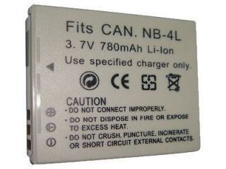 NB 4L Battery + Charger CB 2LV fits Canon PowerShot ELPH 310 HS