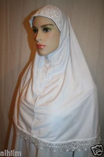 1Pc Cotton Amira Hijab Scarf Muslim Veil Shayla Abaya