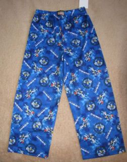 SONIC The Hedgehog X w/Knuckles Flannel Lounge Pants Pajamas sz 6 7/8