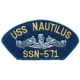 USS NAUTILUS NAVY SUBMARINE SSN 571 EMBROIDERED MILITARY CREW ISSUE 5