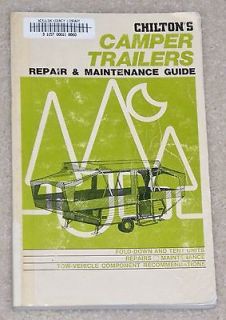 Chilton Camper Trailers Repair Maintenance Guide Manual 1973 Paperback