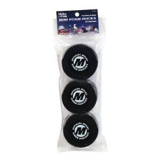 NEW Original No Bounce Mylec 3 Pack Mini FOAM Knee Hockey Indoor PUCKS