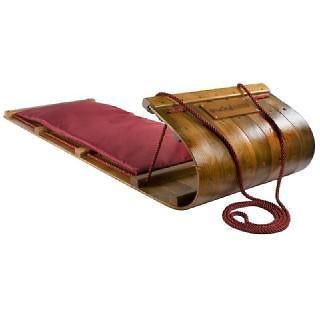 Lucky Bums Heirloom Collection Wooden Toboggan, Natural