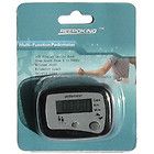 Mini Pedometer Step Counter with Two Keys Black & Silver