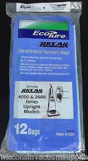 12 Genuine Riccar EcoPure 4000 2000 Vacuum Bags also fits Simplicity