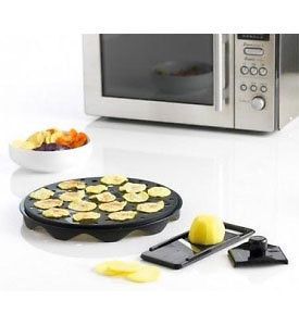 Portable DIY Low Calories Microwave Oven Fat Free Potato Chips Maker