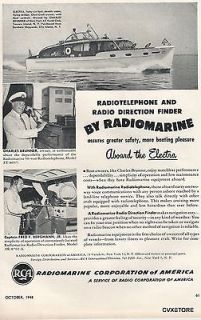 RCA RADIOTELEPHONE RADIO DIRECTION FINDER 1948 ORIGINAL ADVERTISEMENT