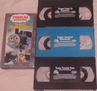 VHS Thomas & Friends 5 Tapes Color Train Adventures Ages 2   8