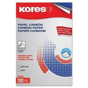 Industrias Kores Pencil Carbon Paper 8.5 x11   100/Box,   Black