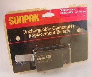 Sunpak RB N20 Rechargeable Camcorder Battery for Sharp 8mm Camcorders