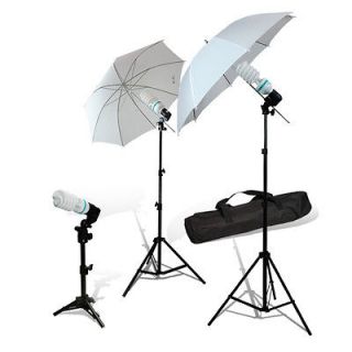 Julius Studio Photo Studio 115W White Translucent Umbrella Light Kit
