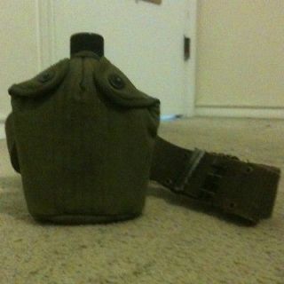 Newly listed WWII US MILITARY CANTEEN COMPLETE WITH HOLSTER & BELT ALL