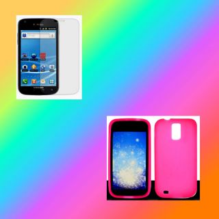 Screen Protector+Sili con Pink T Mobile Samsung Galaxy S 2 II S2 X SGH