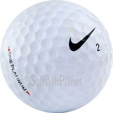 AAA Nike One Platinum / Black Used Golf Balls  Recycled Golf Balls