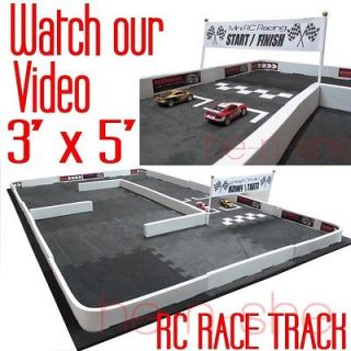 Weekly Deals 3 x 5 Mini RC Car Racetrack Set   Build Race Track