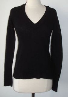 Inhabit Black 100% Cashmere V Neck Sweater Petite   P