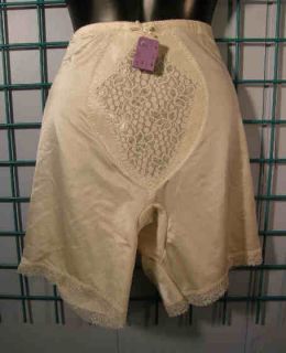 ATTRACTIVE VINTAGE PLAYTEX GIRDLE LACY FRONT PANEL Sz 8XLG BEIGE  NEW