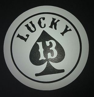 13 GRAPHIC VINYL DECALS   POKER CRAP GAME CARD CAR TRUCK TABLE ROOM