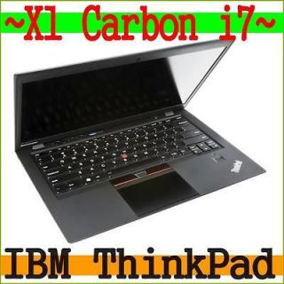 New Lenovo ThinkPad X1 Carbon Ultrabook Laptop IBM i7 Win 7 Pro SSD