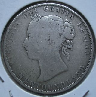 1943 Canadian Newfoundland Newfie fifty cent coin