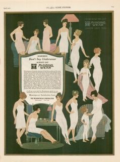 1921 Miunsing Wear union suits for women advertising AD