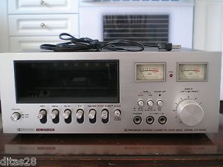 Pioneer CT  F2121 Stereo Cassette deck for Repair / parts, silverface