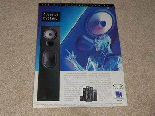 KEF Q Series Speaker Ad, 1997, 1 pg, Article, Beautiful Ad