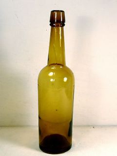 Newly listed Antique Amber Bottle 3 Mold