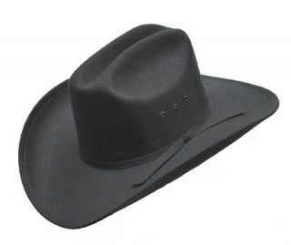 Black Felt COWBOY HAT   with Band   Lined   New   Size 7 5/8 or 61 cm