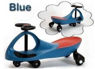 NEW FUN KIDS PUSH WIGGLE CAR TOY PLASMA SCOOTER WHEELER   BLUE